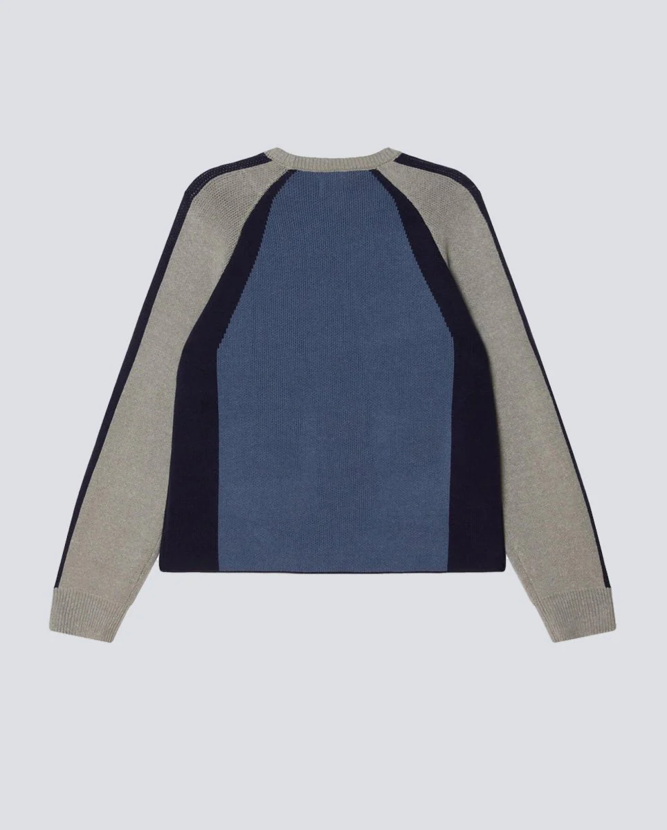 Jersey Obey Raglan Crew Neck Azul Hombre - Image 3