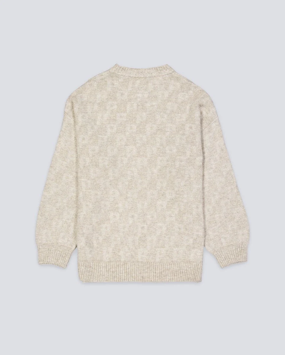 Jersey Polar Skate Co George P Pattern Beige Unisex - Image 3