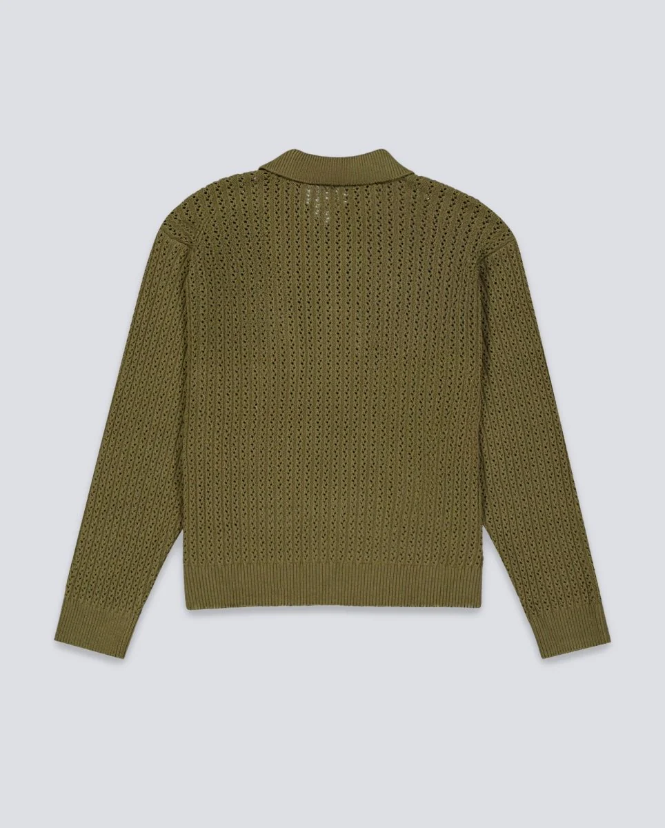 Jersey Polo Obey Duane Verde Hombre - Image 4