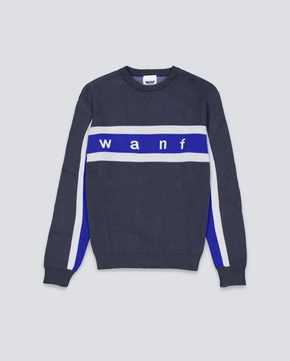 Jersey We Are Not Friends Stripes Gris Y Azul Unisex