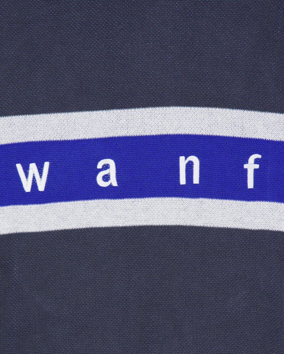Jersey We Are Not Friends Stripes Gris Y Azul Unisex - Image 2