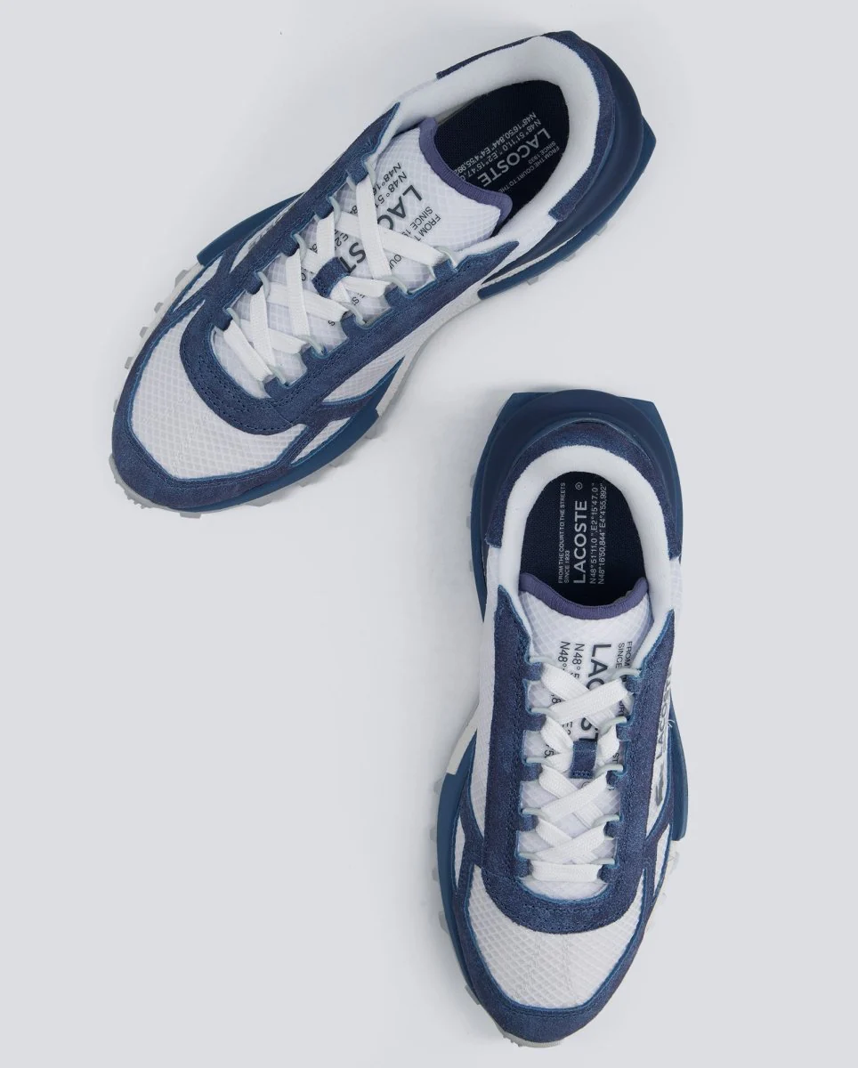 Lacoste Elite Active Blanco y Azul Hombre - Image 2