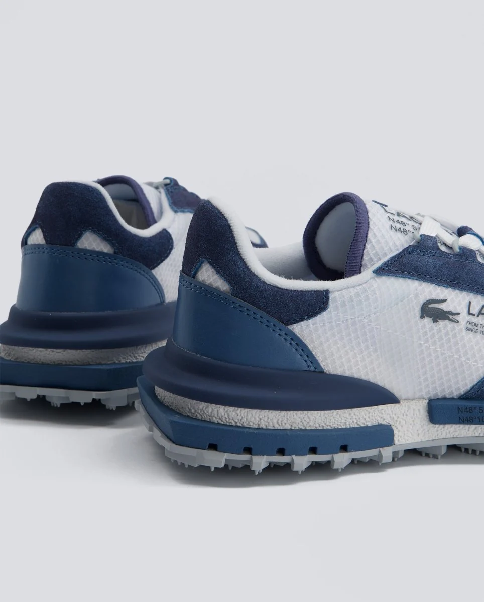 Lacoste Elite Active Blanco y Azul Hombre - Image 3