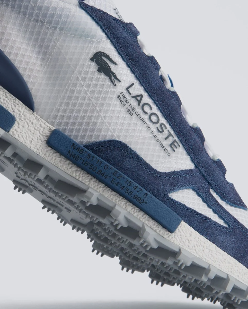 Lacoste Elite Active Blanco y Azul Hombre - Image 4
