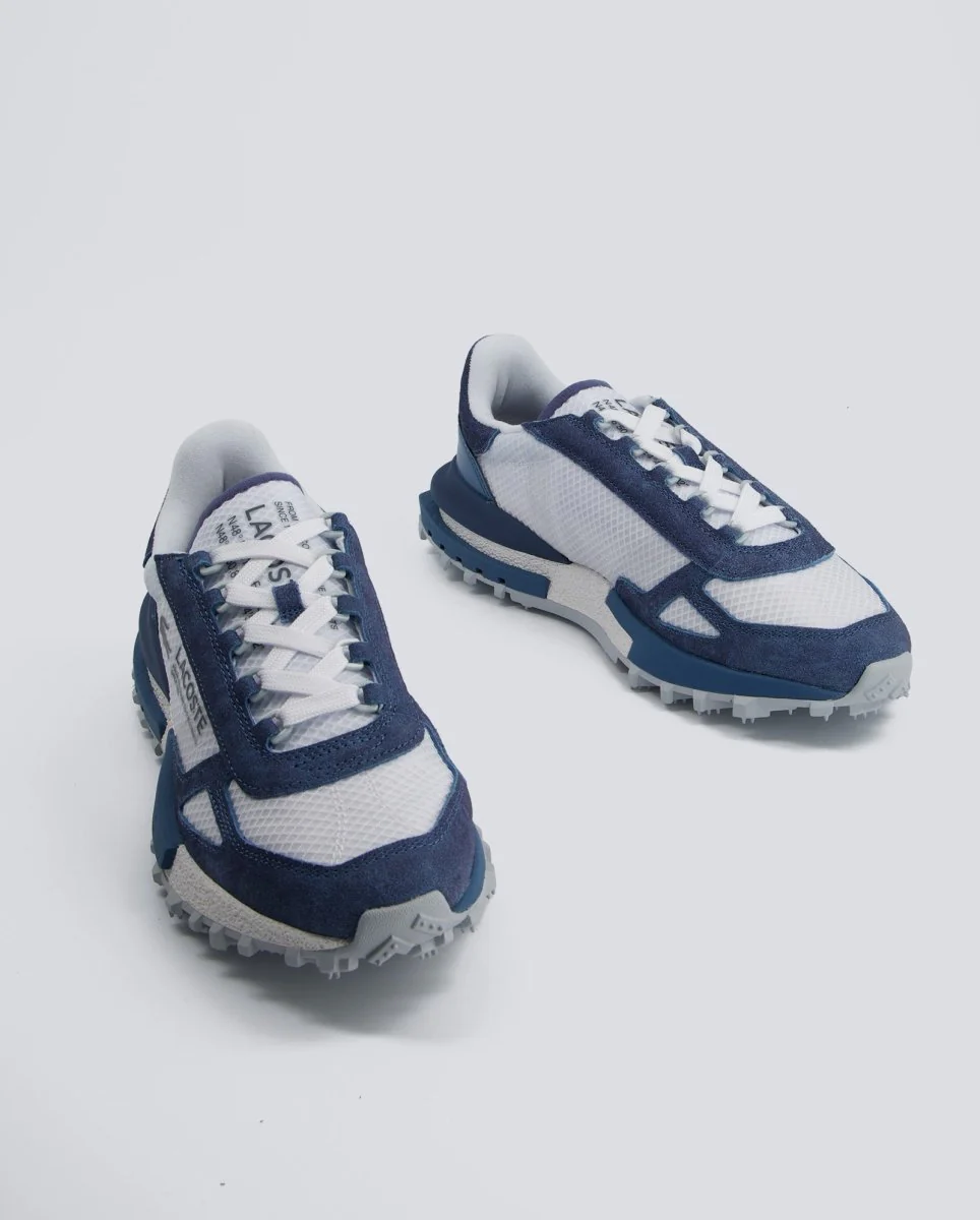 Lacoste Elite Active Blanco y Azul Hombre - Image 6
