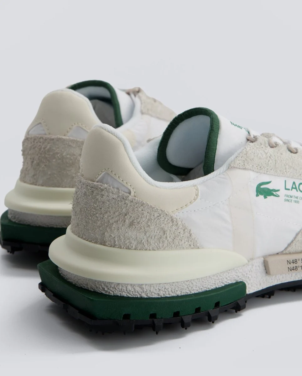 Lacoste Elite Active Blanco y Verde Hombre - Image 2