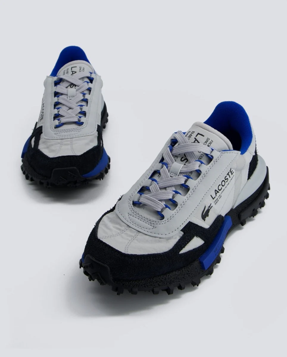 Lacoste Elite Active Gris y Azul Hombre - Image 2