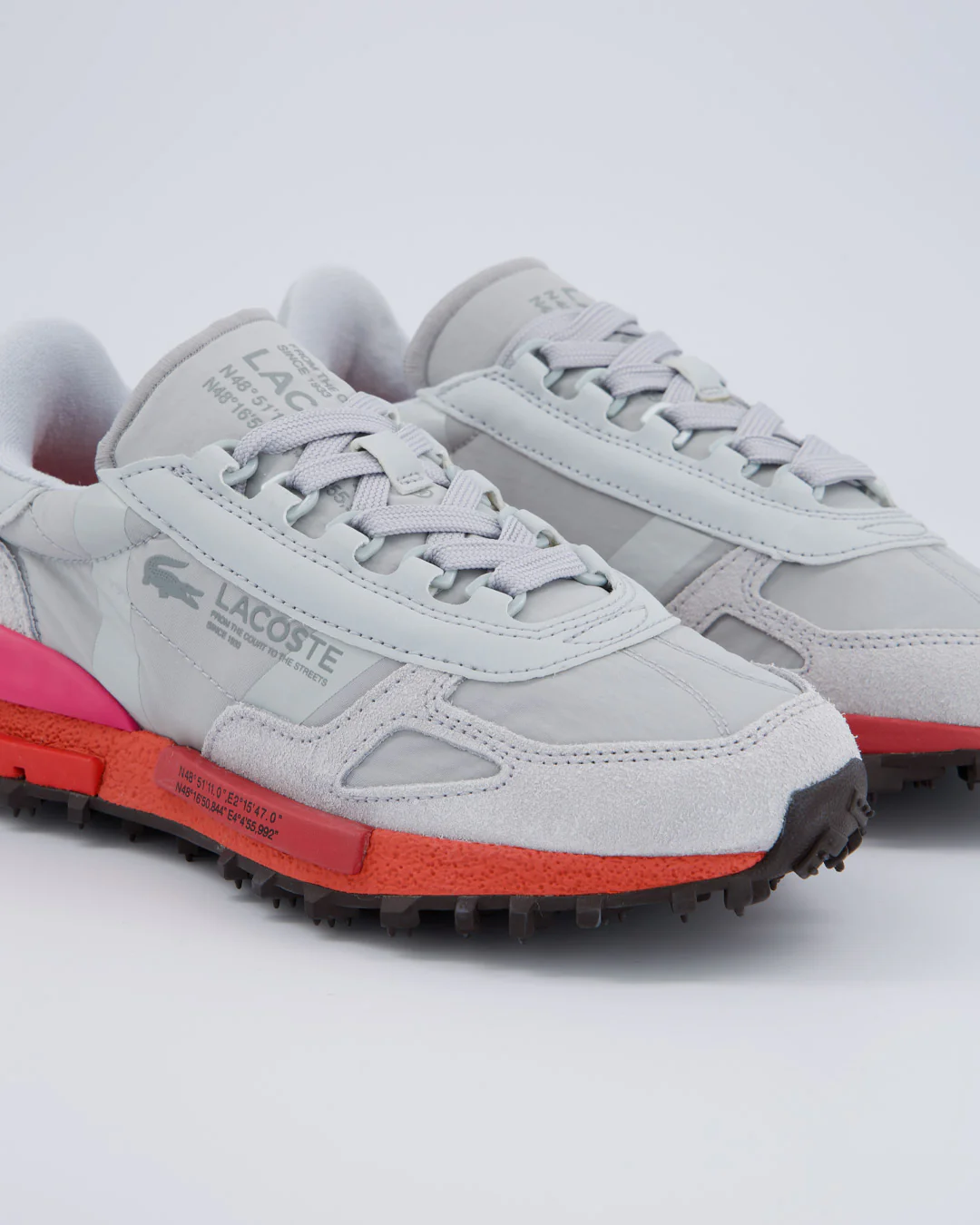 Lacoste Elite Blanco y rosa Mujer - Image 2
