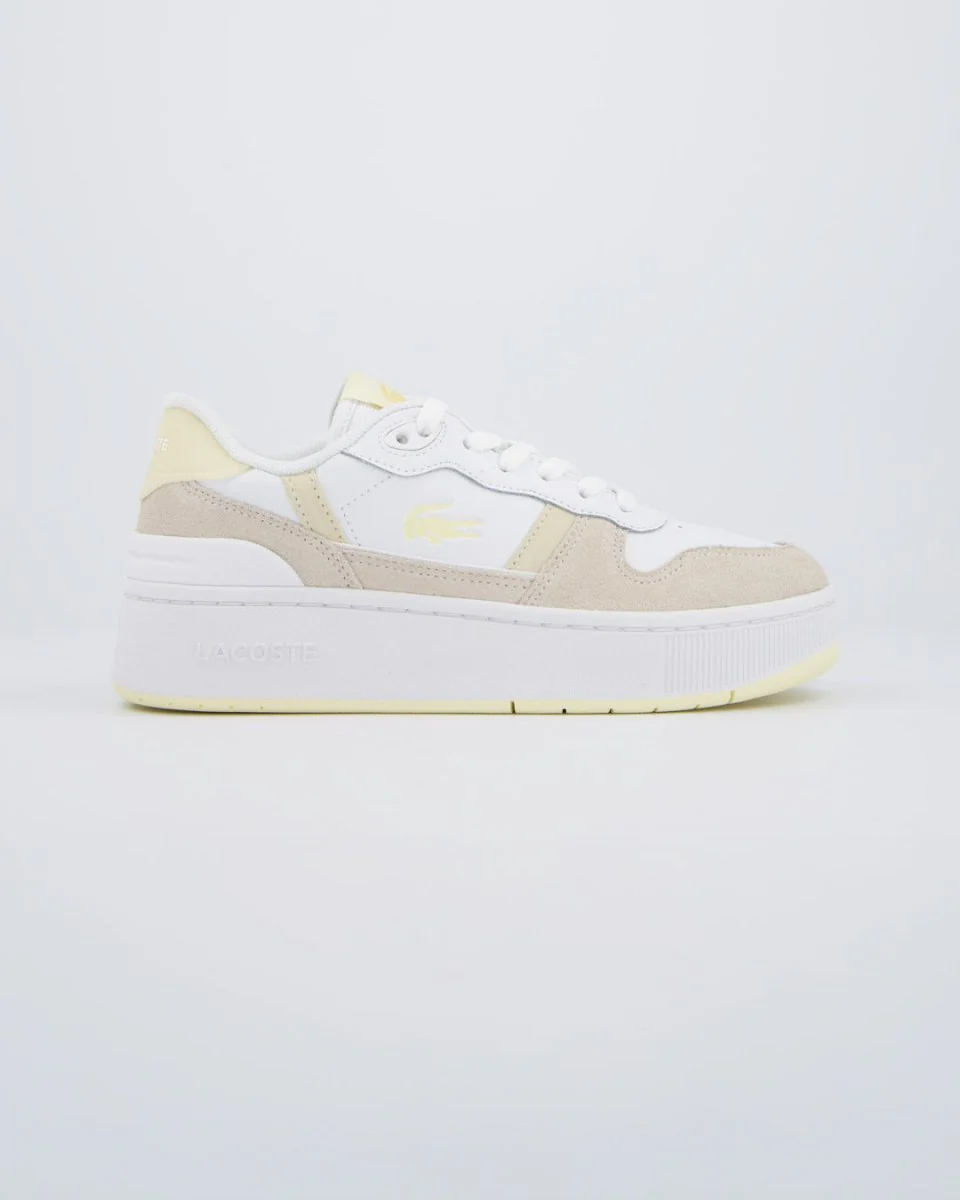 Lacoste T-Clip Plataforma Beige Mujer