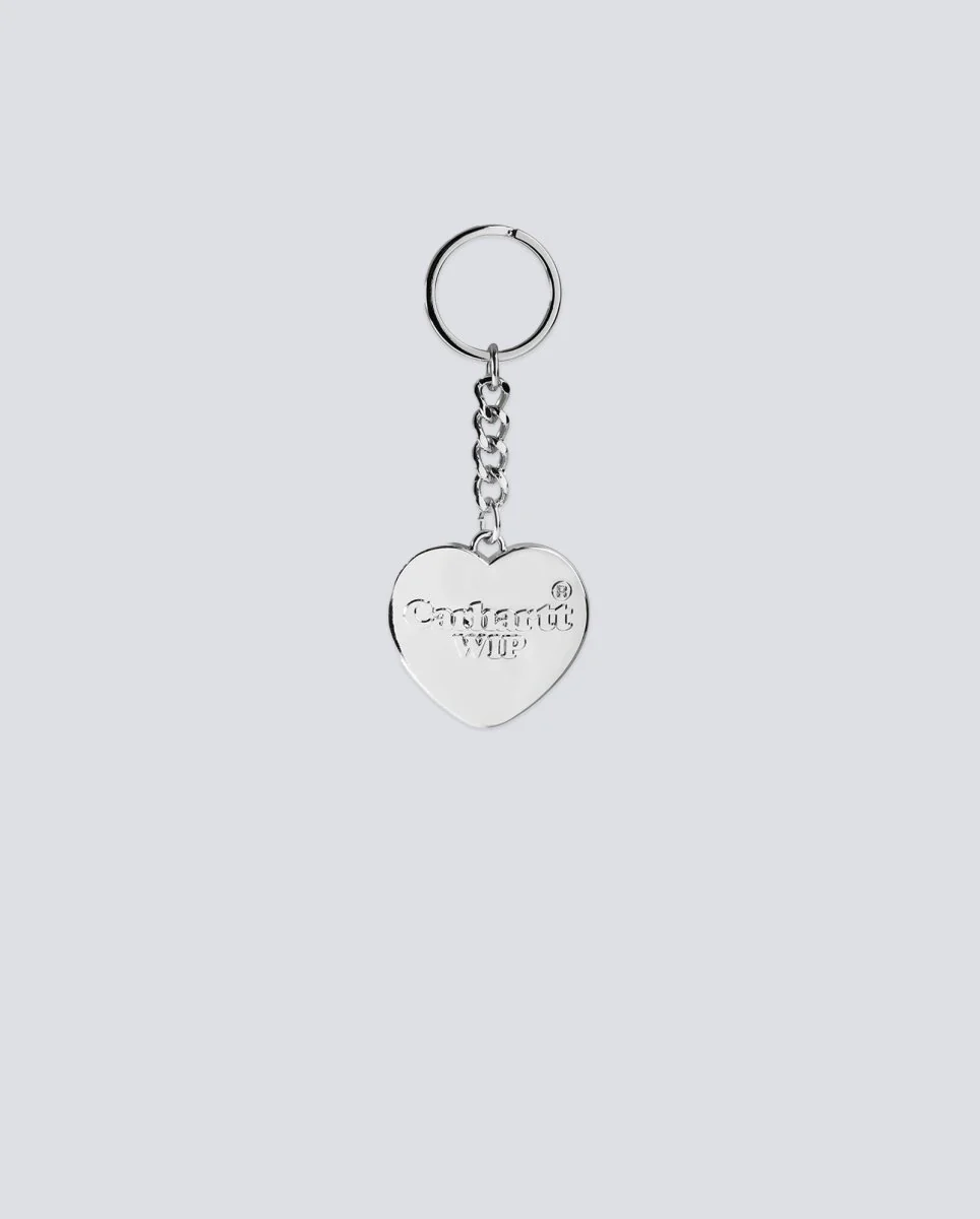Llavero Carhartt WIP Heart Plateado Unisex