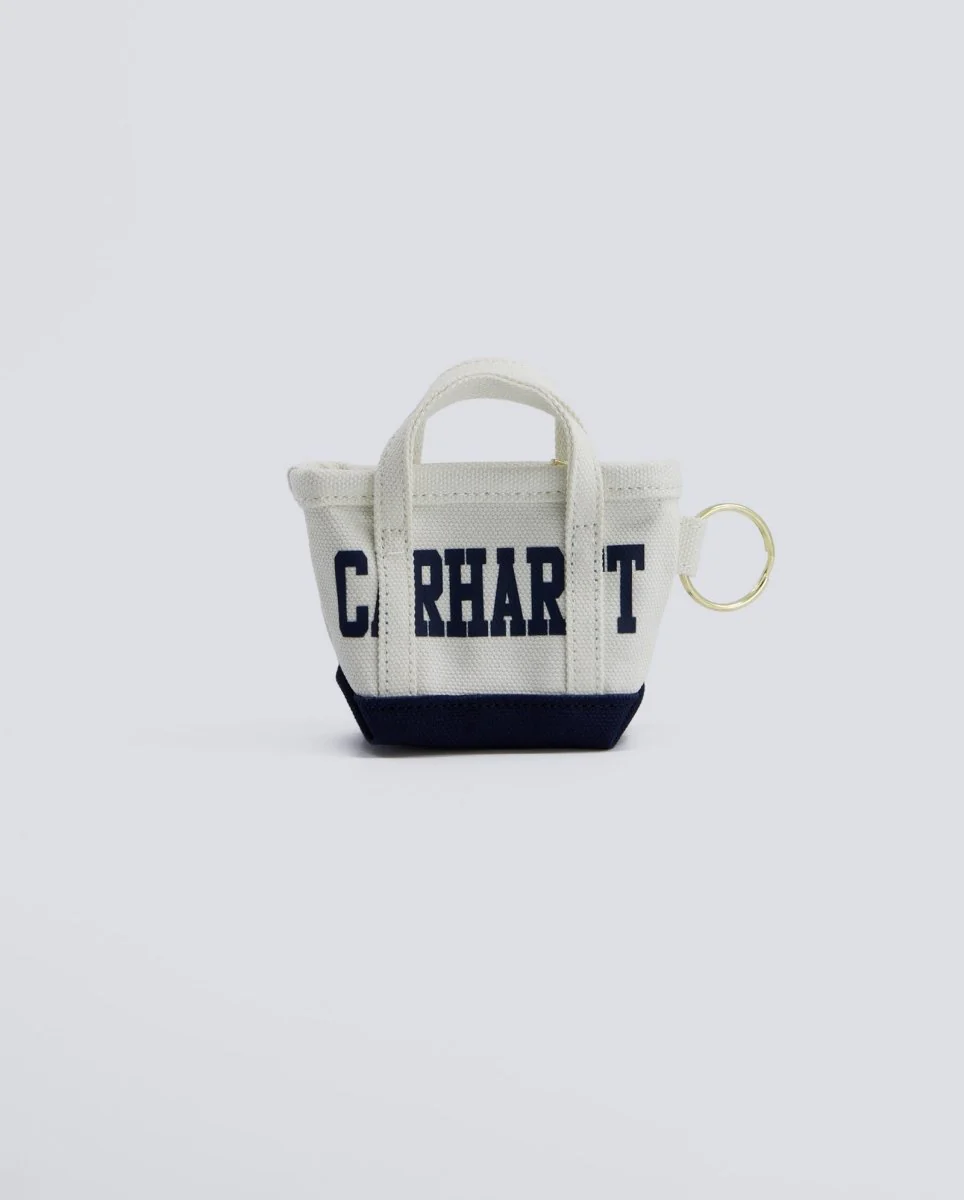 Llavero Carhartt WIP Mini Tote Bag Keychain Hamilton Ablaco Y Azul Unisex - Image 2