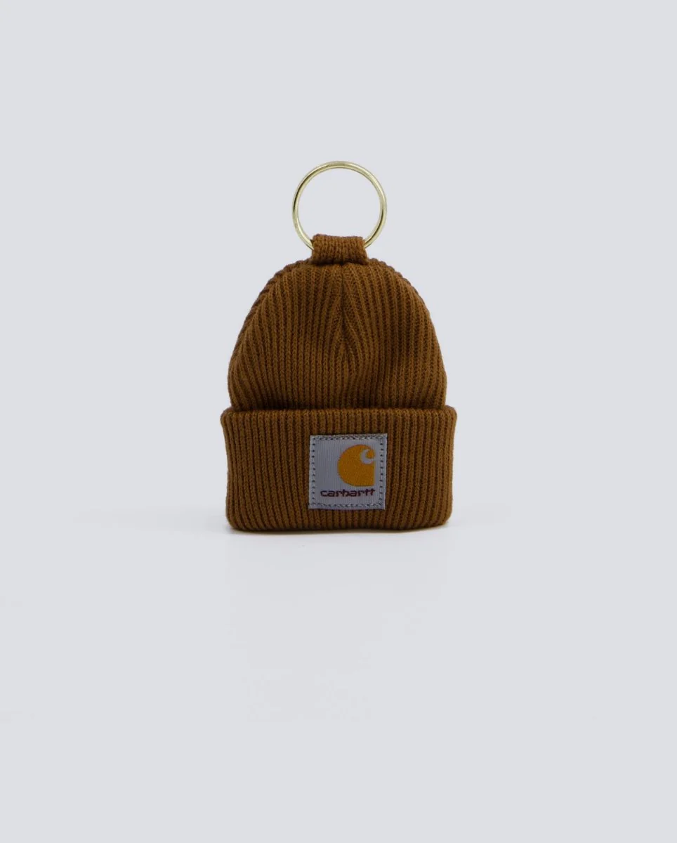 Llavero Carhartt WIP Mini Watch Hat Marrón Unisex
