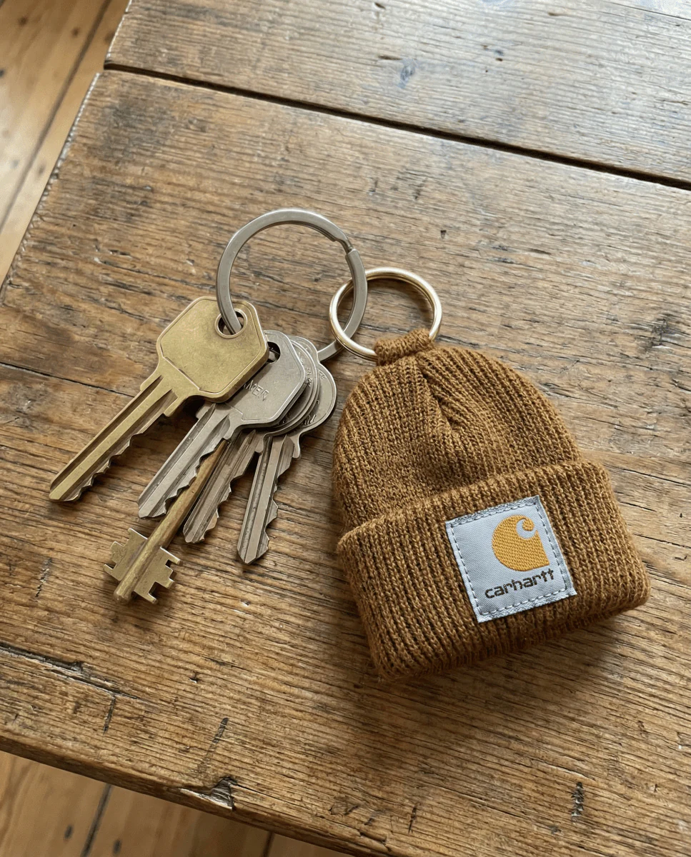 Llavero Carhartt WIP Mini Watch Hat Marrón Unisex - Image 2