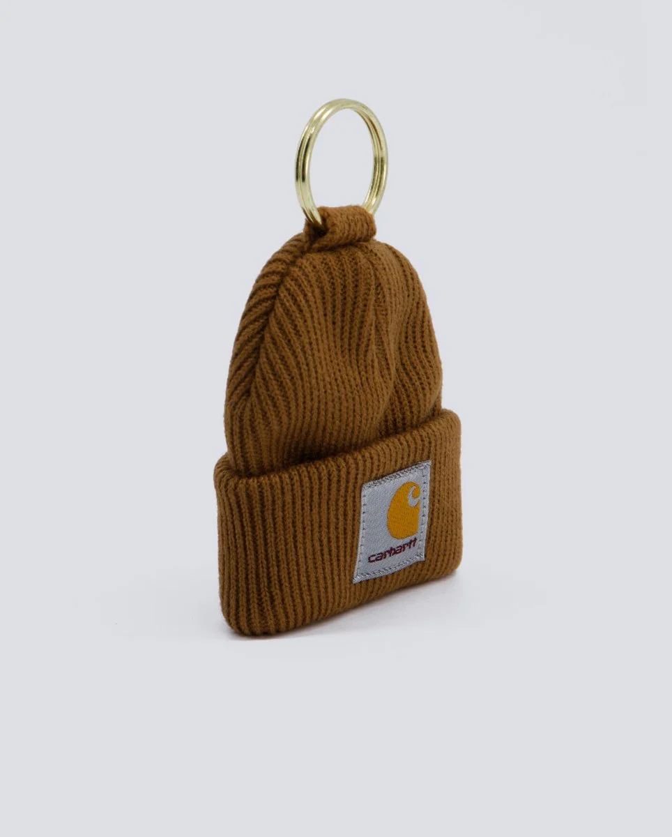 Llavero Carhartt WIP Mini Watch Hat Marrón Unisex - Image 3
