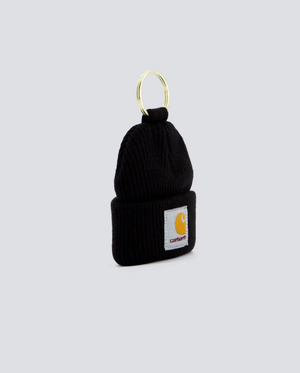 Llavero Carhartt Wip Mini Watch Hat Negro Unisex - Image 2