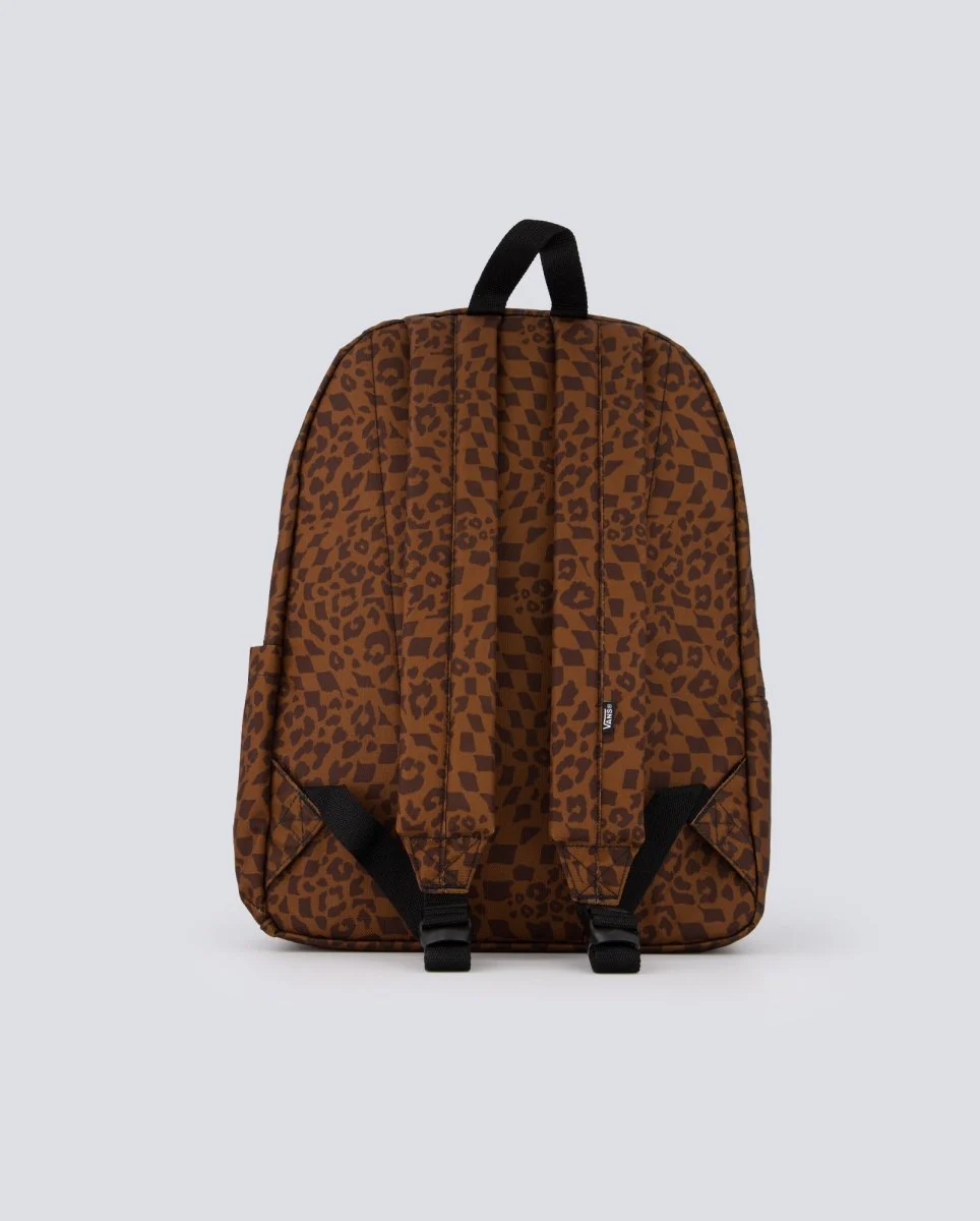Mochila Vans Old Skool Leopardo Marrón Unisex - Image 3