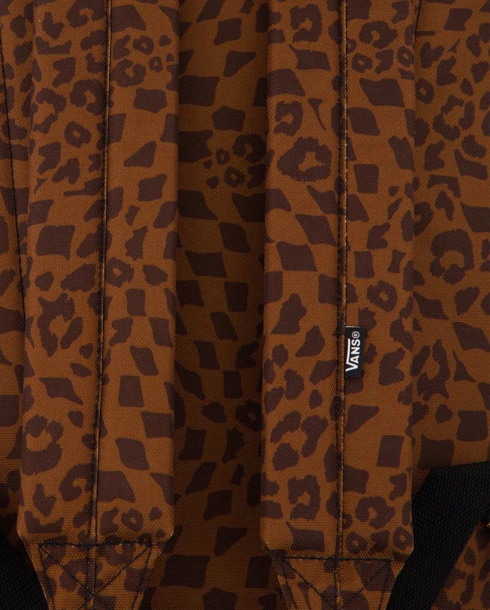 Mochila Vans Old Skool Leopardo Marrón Unisex - Image 4
