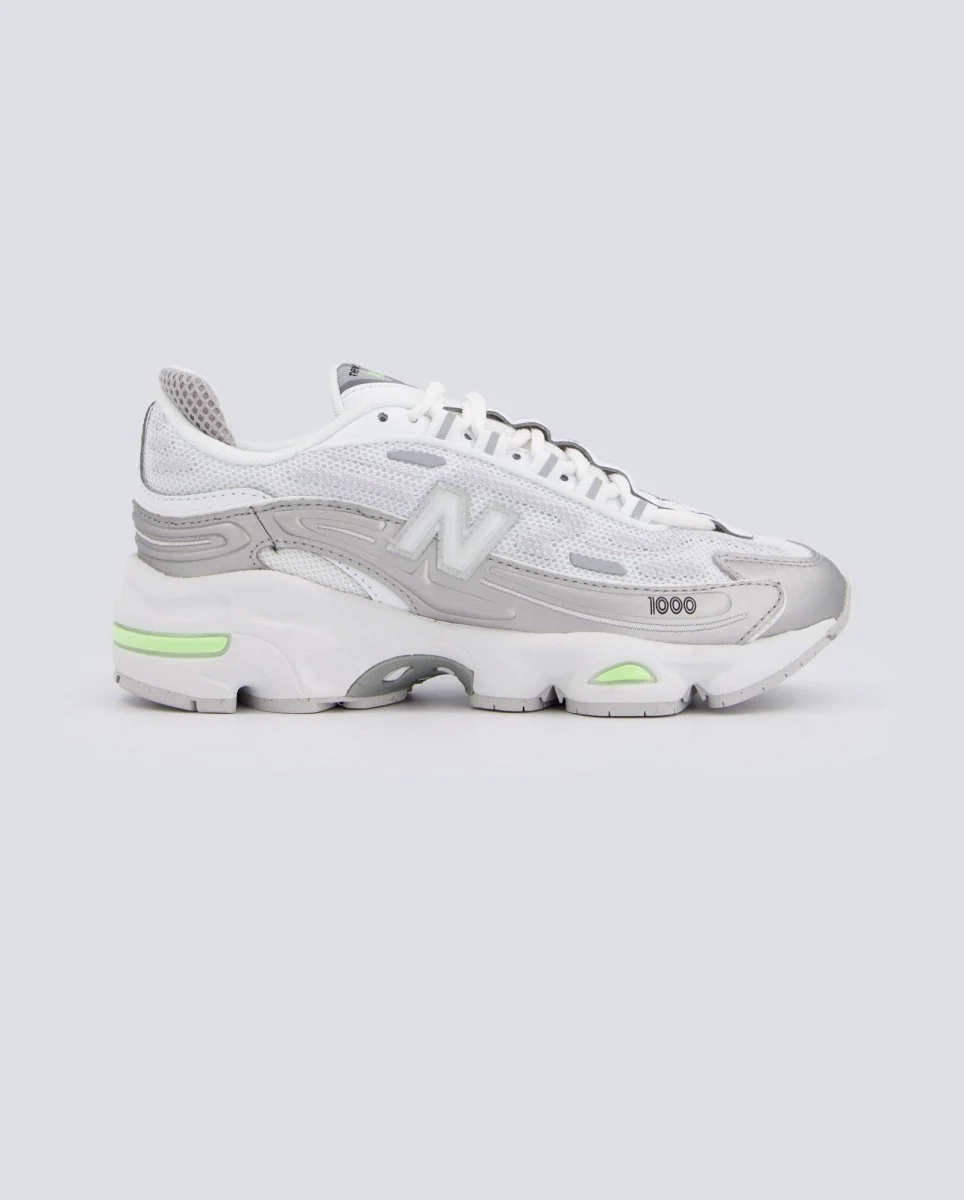 New Balance 1000 Mint Flash Blanco Y Plateado Mujer