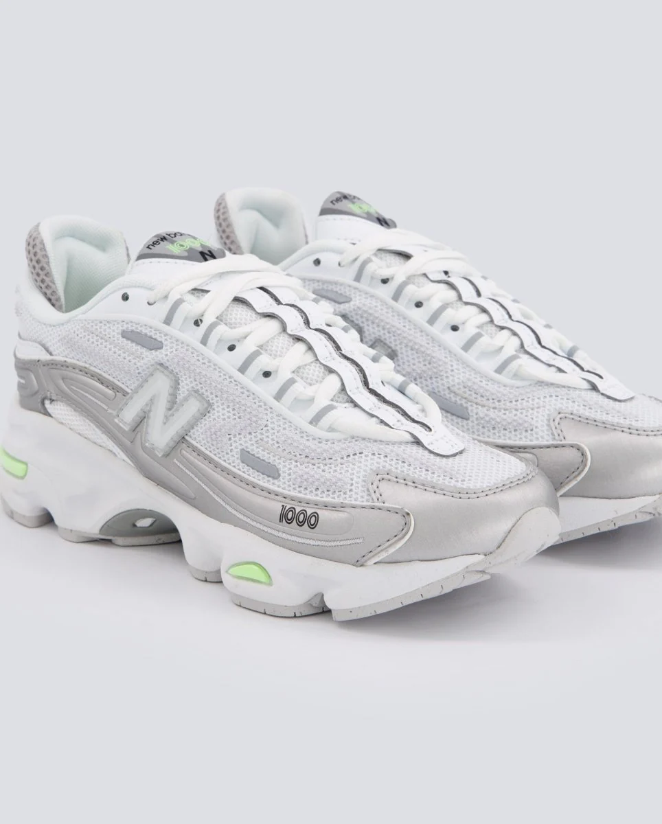 New Balance 1000 Mint Flash Blanco Y Plateado Mujer - Image 2