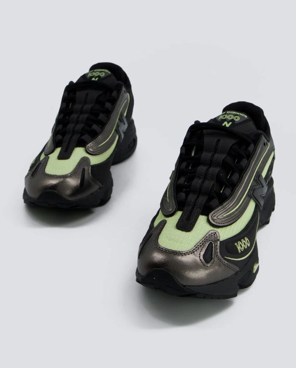 New Balance 10008 Negro y Verde Hombre - Image 4