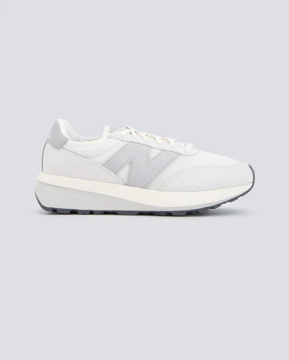 New Balance 370 Blanco Y Gris Hombre