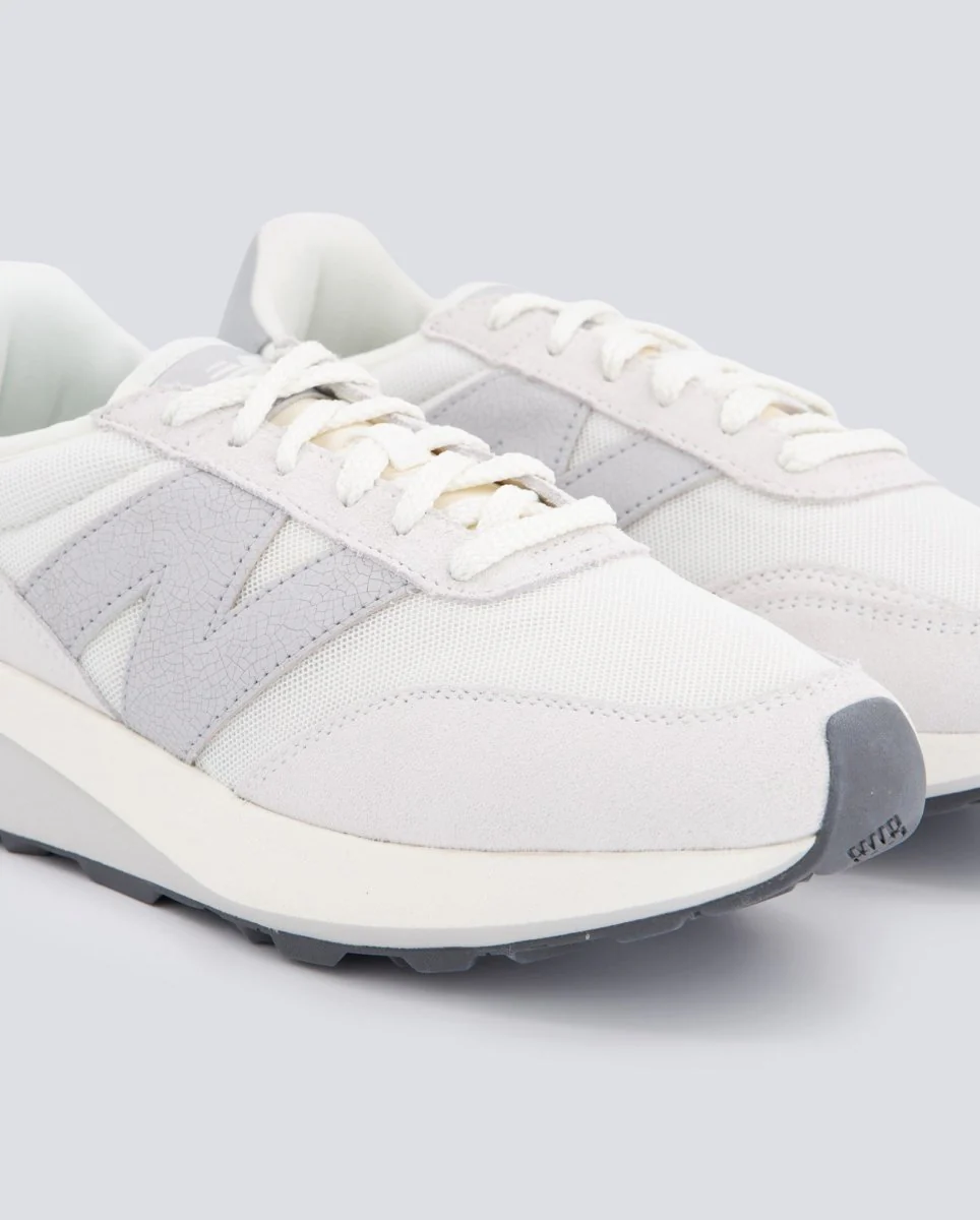 New Balance 370 Blanco Y Gris Mujer - Image 2