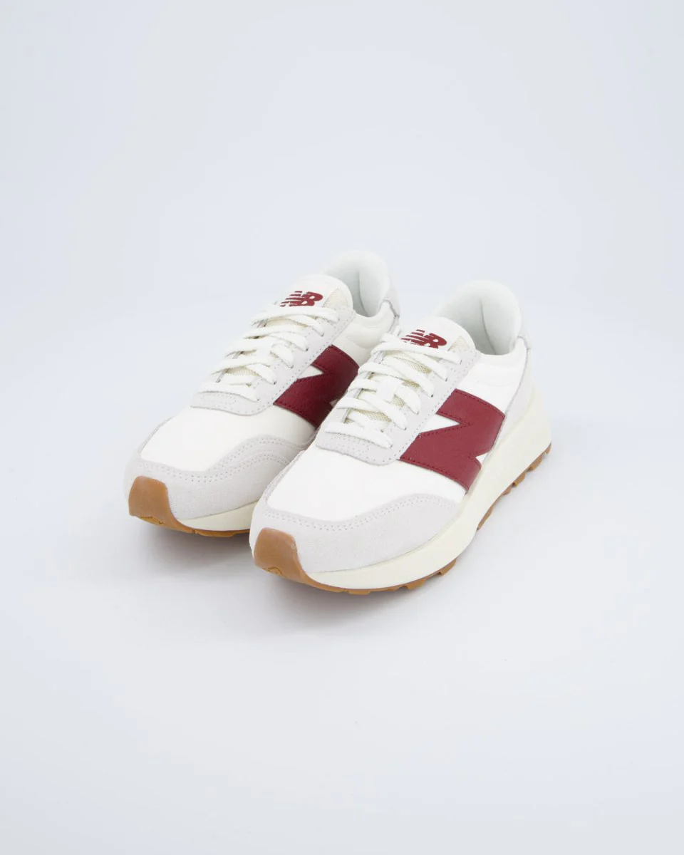 New Balance 370 Blanco Y Rojo Mujer - Image 6