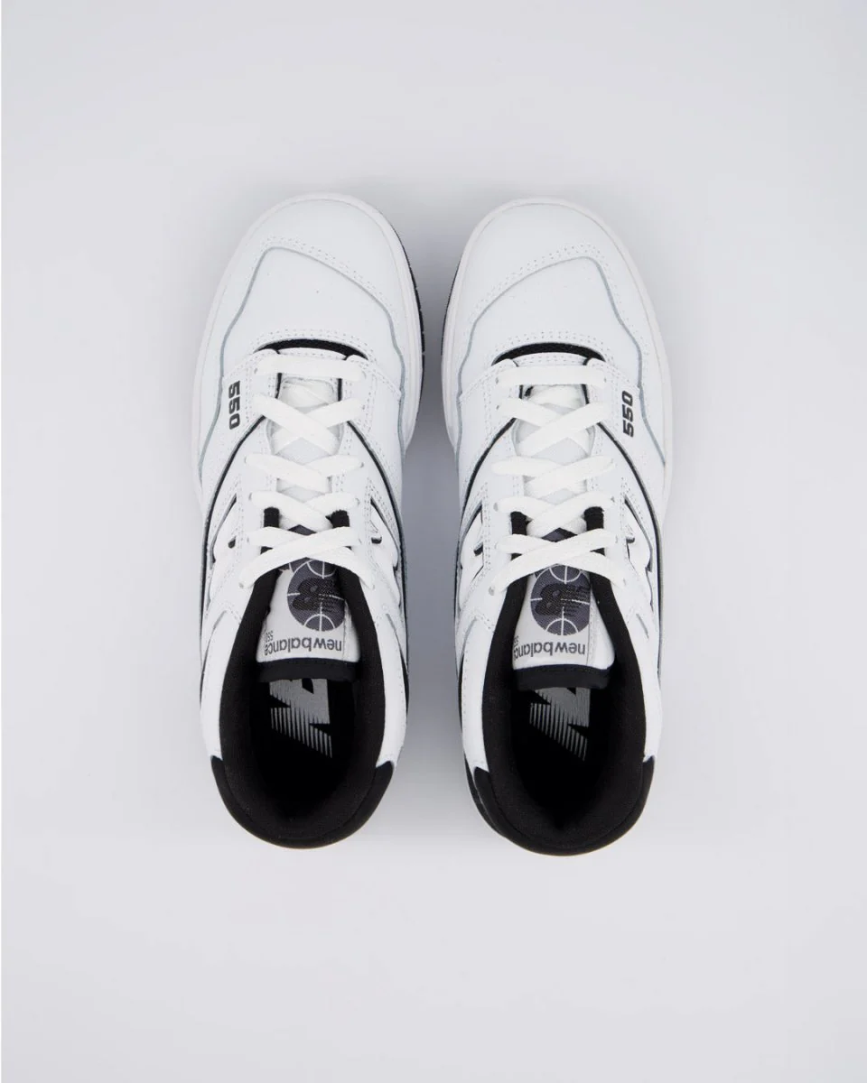 New Balance 550 Negro Y Blanco Mujer - Image 4