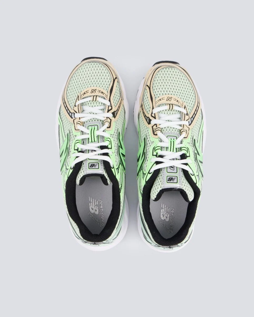 New Balance 740 Verde Y Naranja Mujer - Image 2