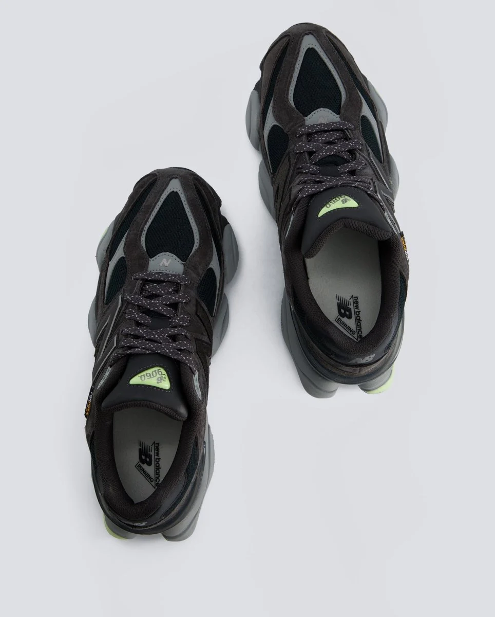 New Balance 9060 Negro y Verde Hombre - Image 3