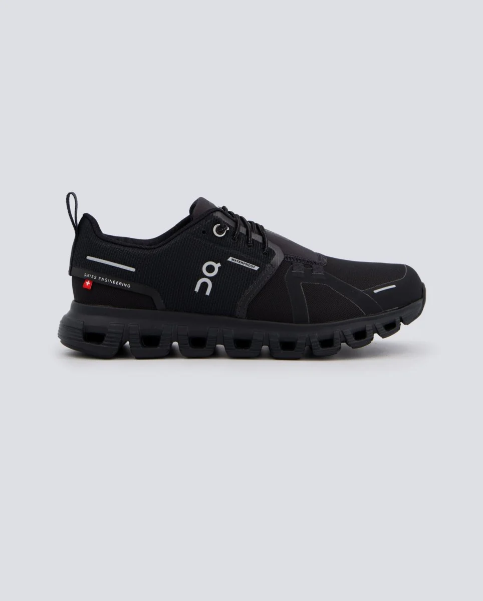 On Cloud 6 Waterproof Negro Mujer