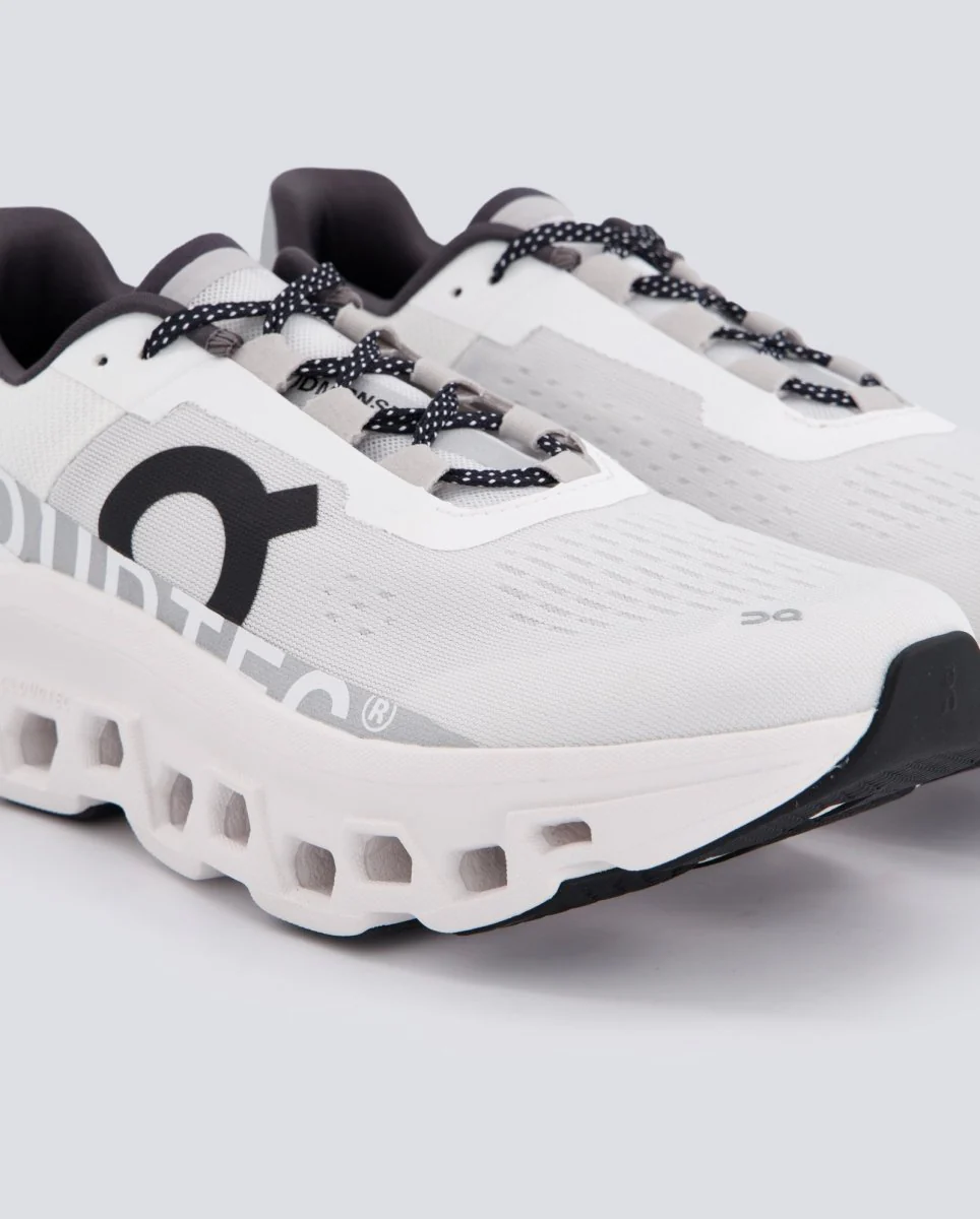 On Cloudmonster Blanco Y Gris Hombre - Image 2
