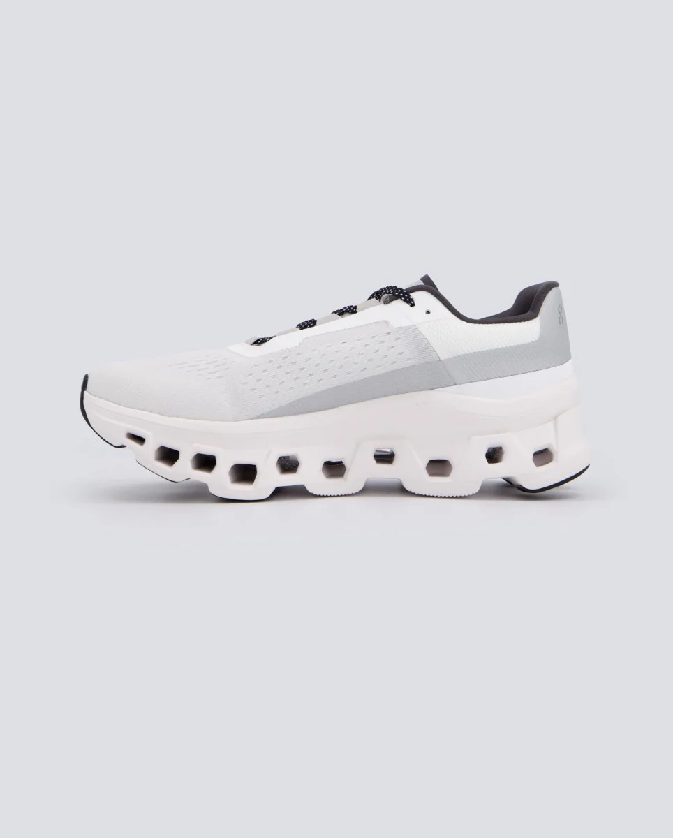 On Cloudmonster Blanco Y Gris Hombre - Image 5