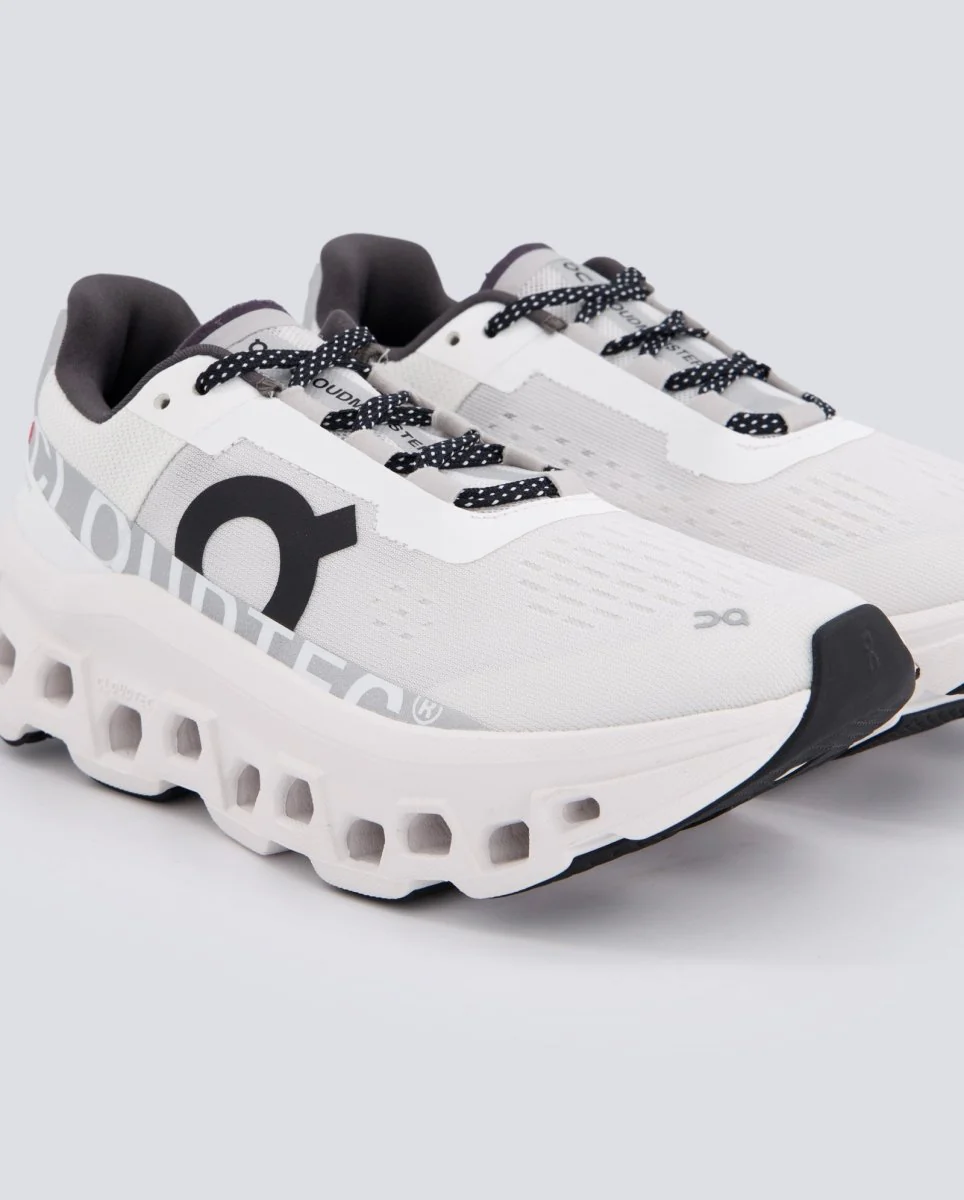 On Cloudmonster Blanco Y Gris Mujer - Image 2