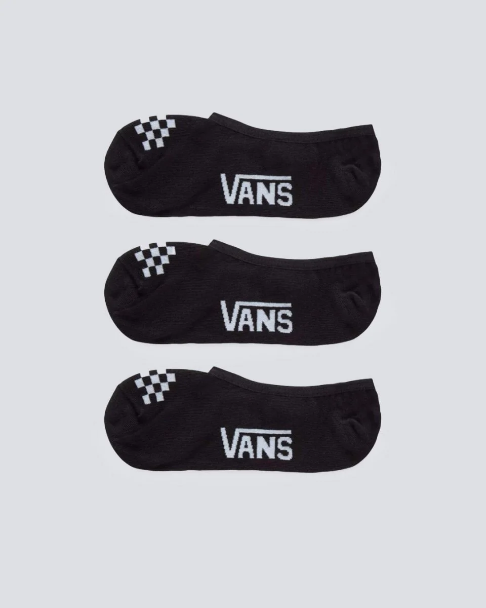 Pack 3 Calcetines Tobilleros Vans Negro Unisex