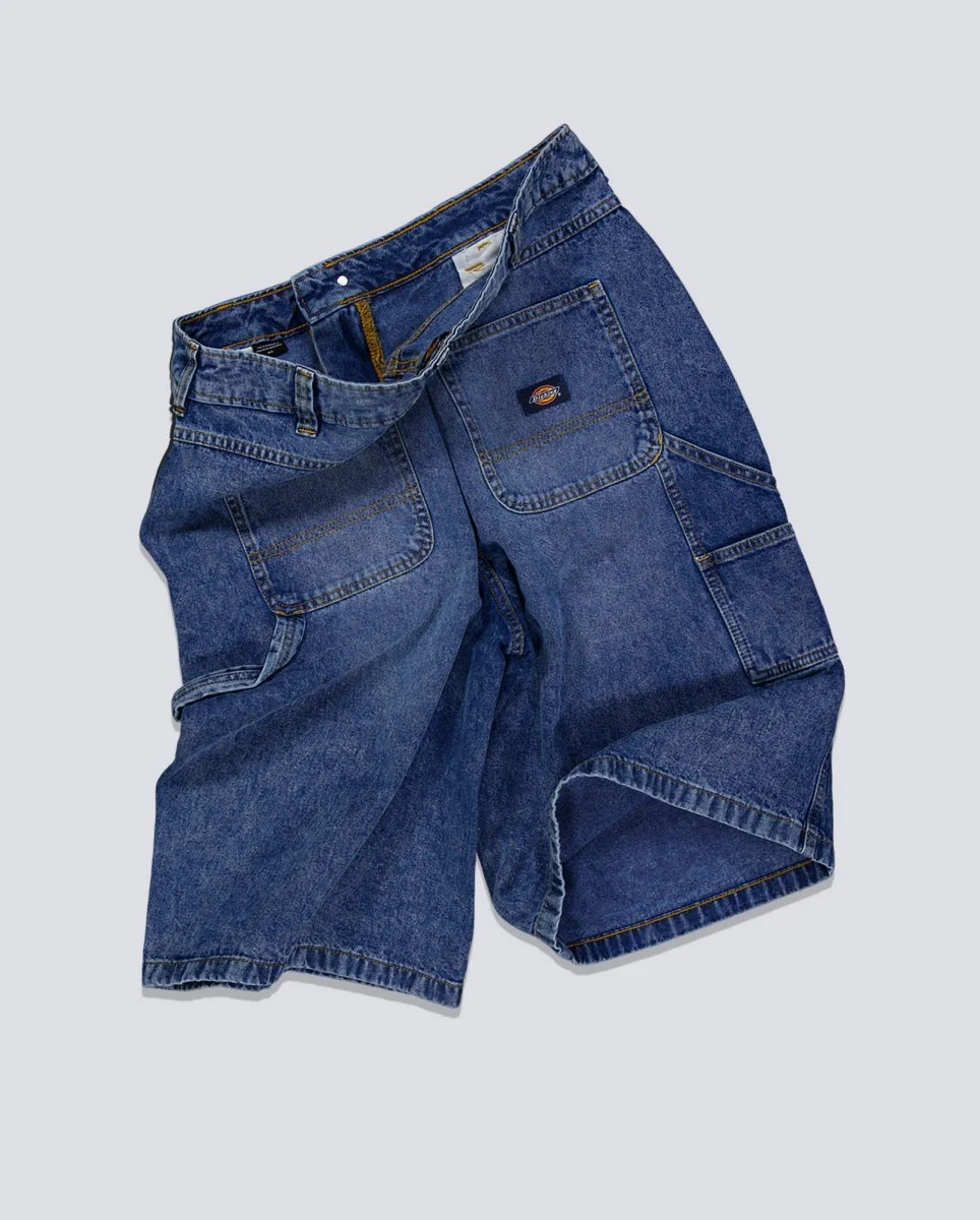 Pantalón Corto Dickies Carpenter Azul Mujer - Image 6
