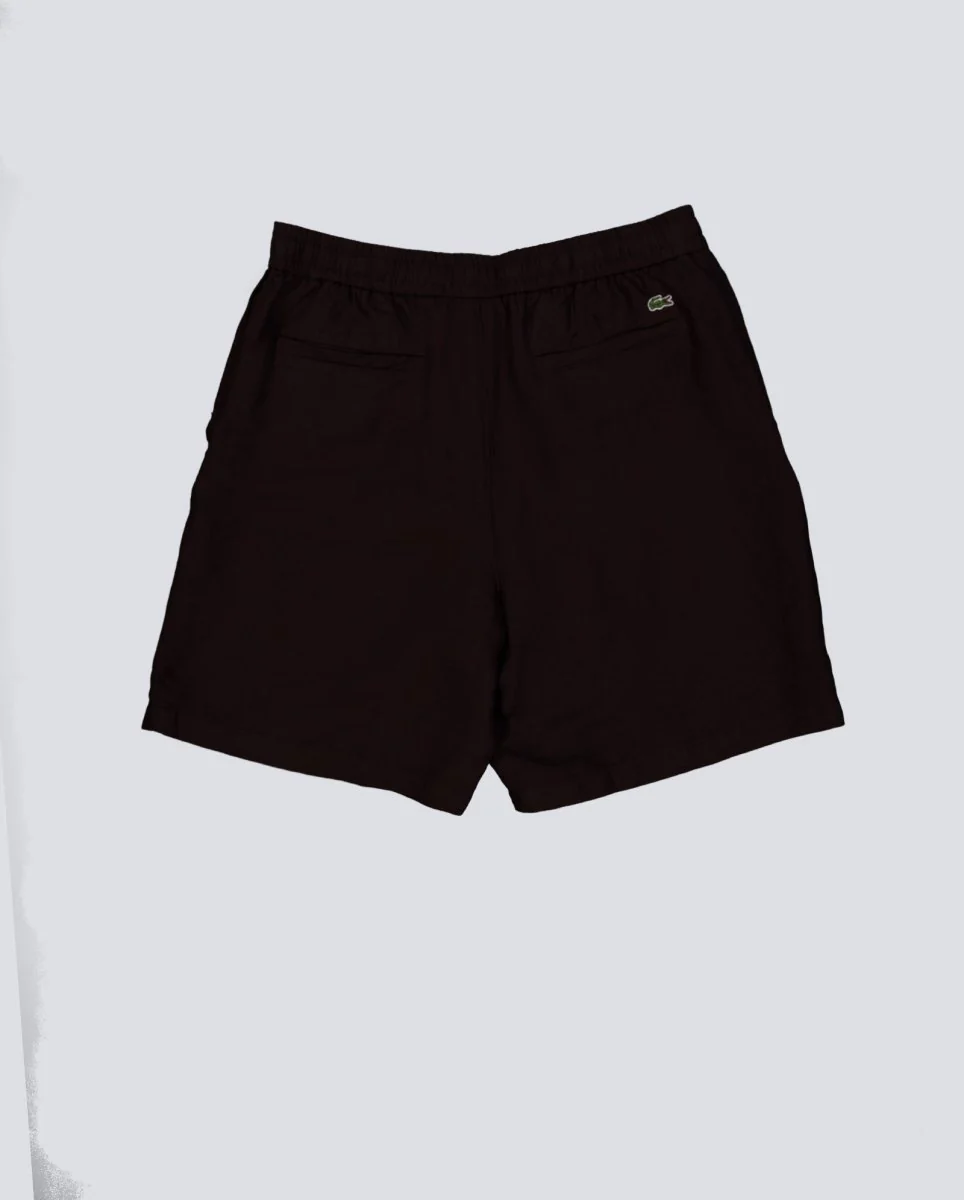Pantalón corto Lacoste Fit Linen Blend Marrón Hombre - Image 3
