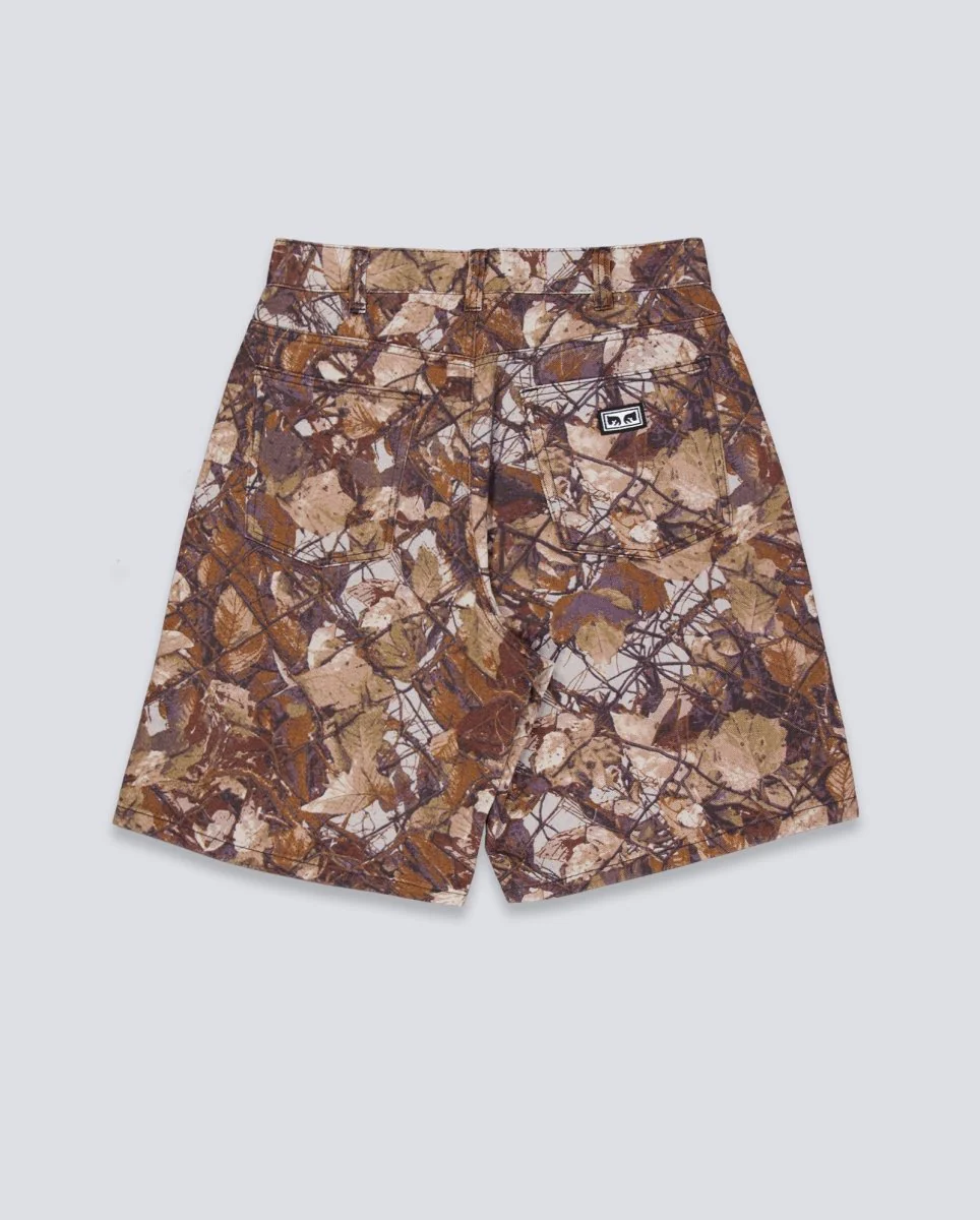 Pantalón Corto Obey Bigwig Baggy Camuflaje Marrón Hombre - Image 3
