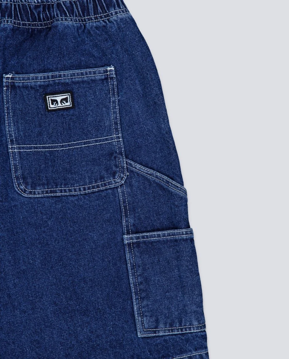 Pantalón Corto Obey Easy Denim Carpenter Azul Hombre - Image 2