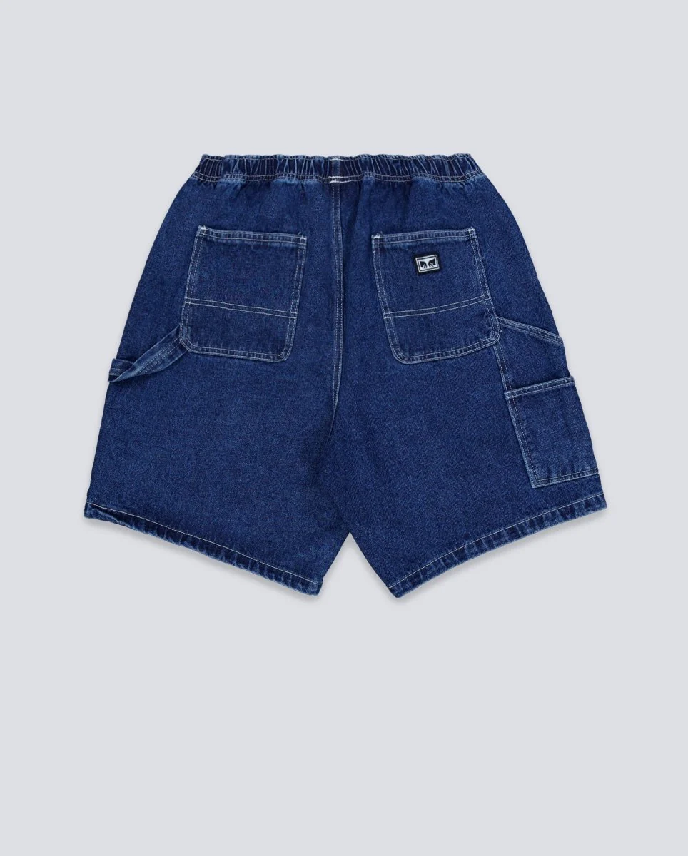 Pantalón Corto Obey Easy Denim Carpenter Azul Hombre - Image 3