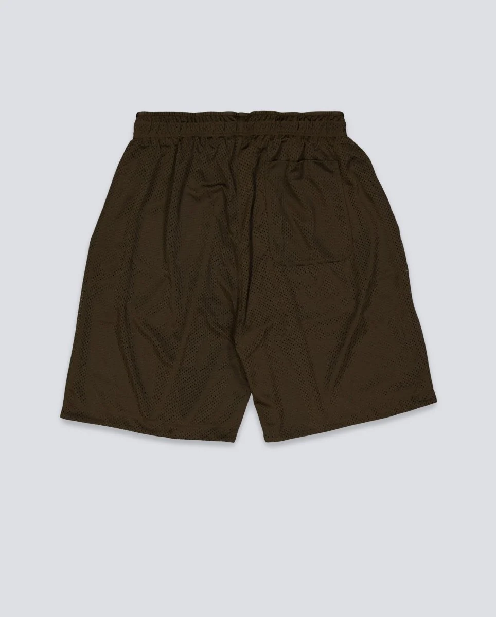 Pantalón Corto Polar Skate Co Ray Marrón Hombre - Image 3