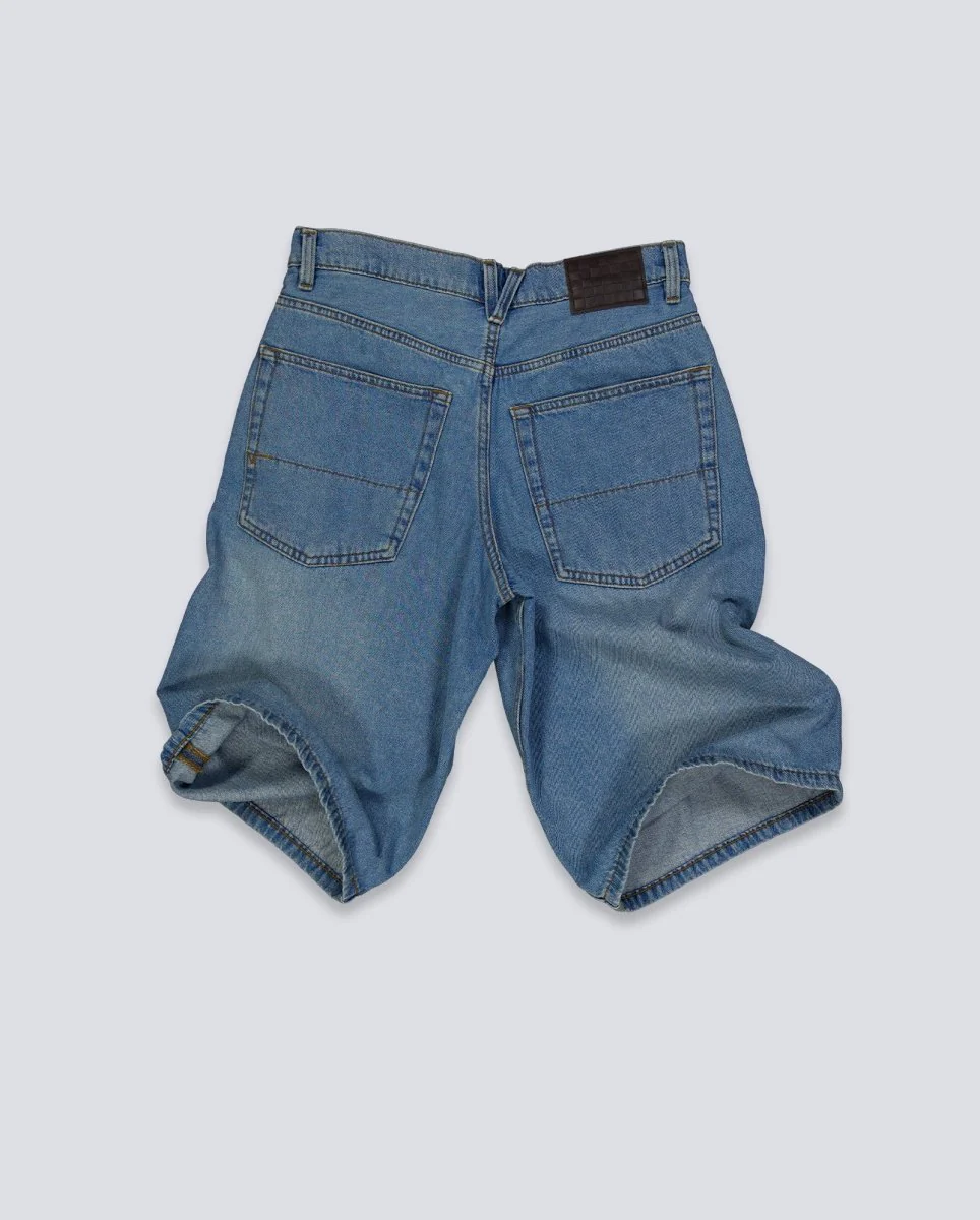 Pantalón Corto Vans Cinched Check Azul Mujer - Image 4