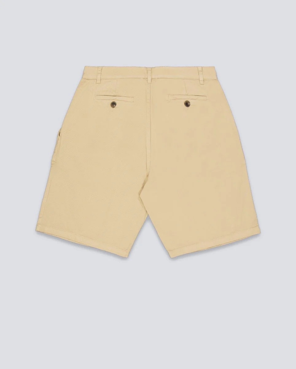 Pantalón Corto We Are Not Friends Pleat Chino Beige Hombre - Image 3