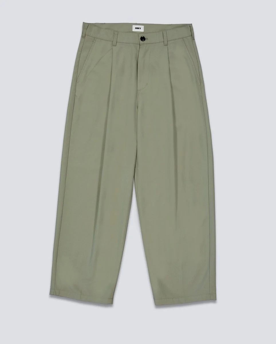Pantalón Largo Plisado Obey Caqui Unisex 142020270-DSG - Image 3