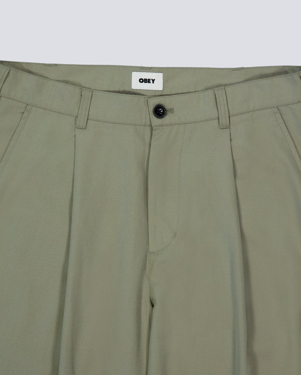 Pantalón Largo Plisado Obey Caqui Unisex 142020270-DSG - Image 4