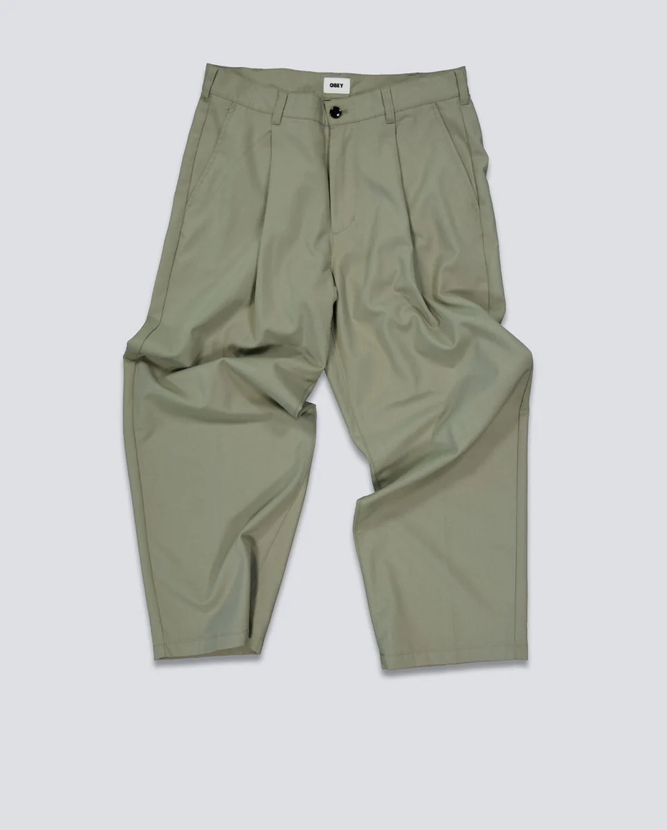 Pantalón Largo Plisado Obey Caqui Unisex 142020270-DSG - Image 5