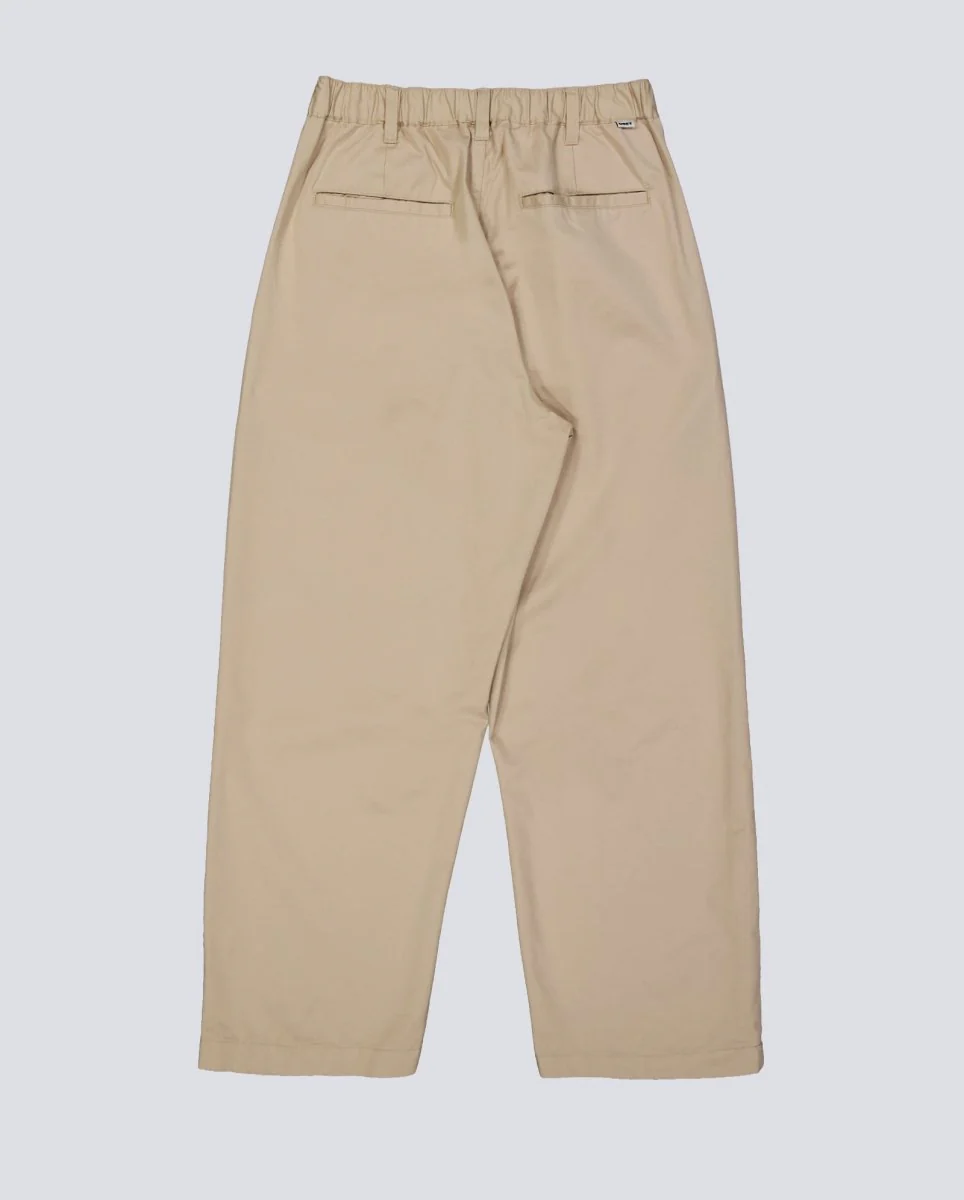 Pantalón Obey Foster Pleated Beige Hombre - Image 4