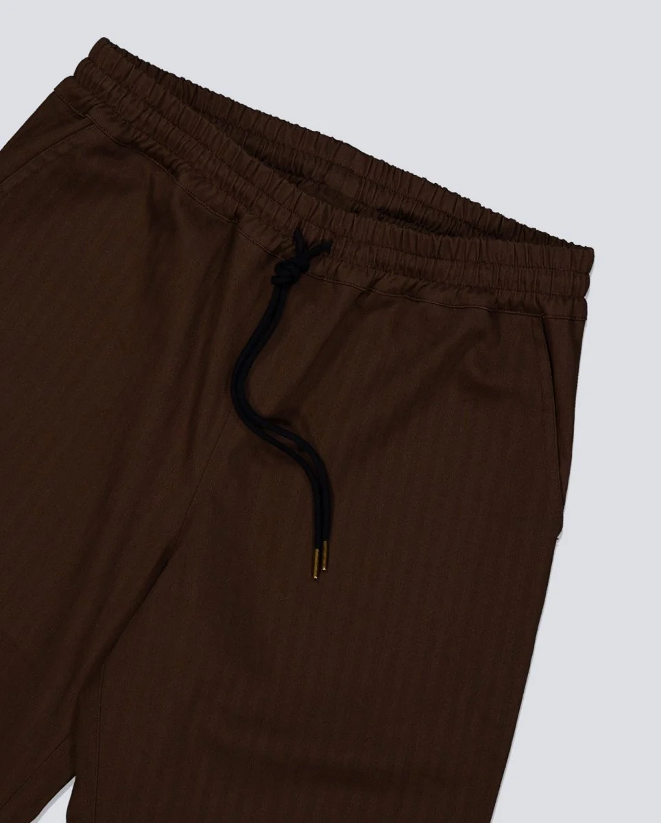 Pantalón Palard Victoria Herringbone Marrón Unisex - Image 3