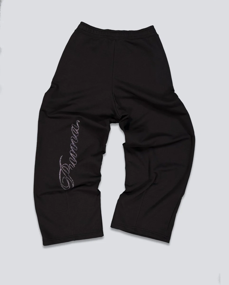 Pantalón Puma Essential Graphics Bedazzled Negro Mujer - Image 3