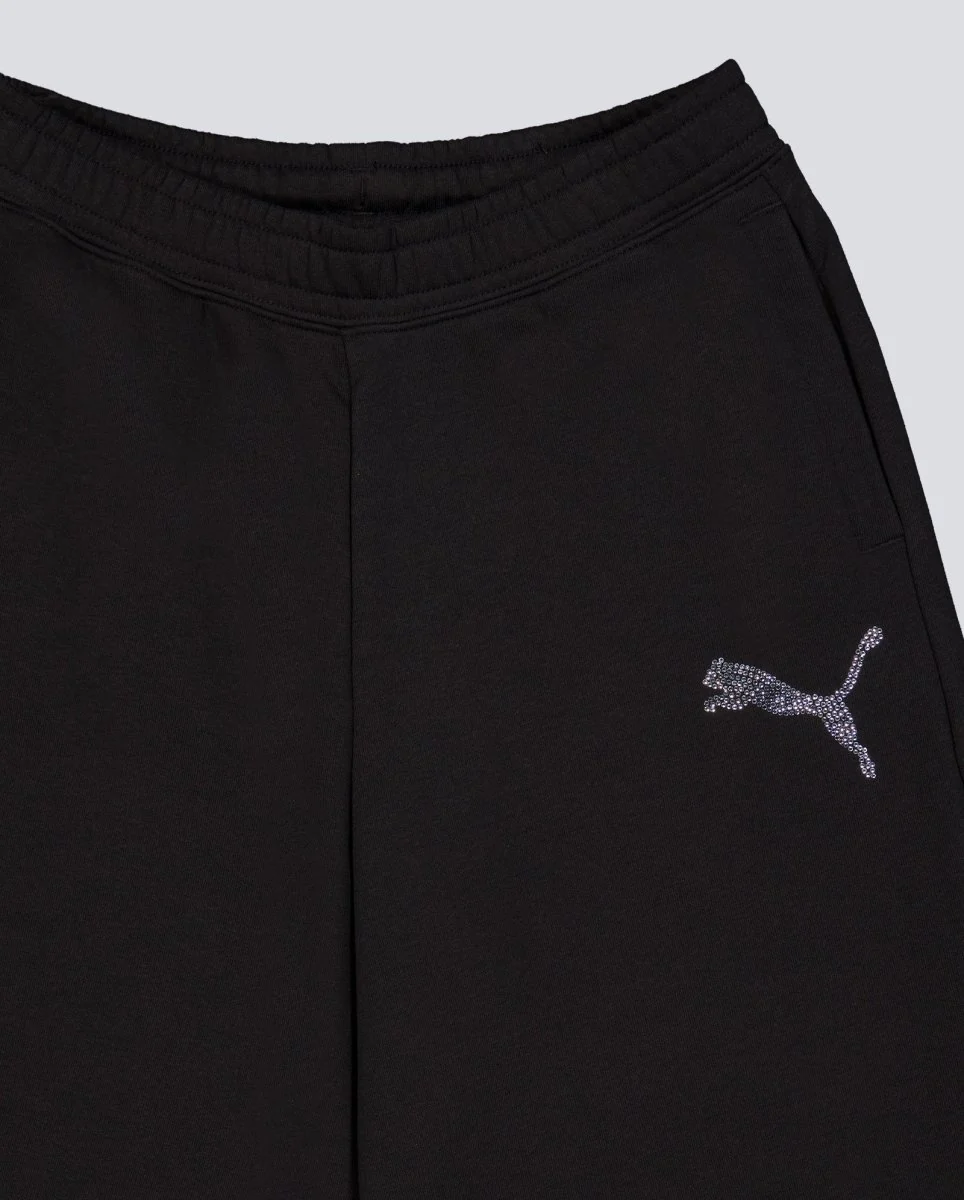 Pantalón Puma Essential Graphics Bedazzled Negro Mujer - Image 4